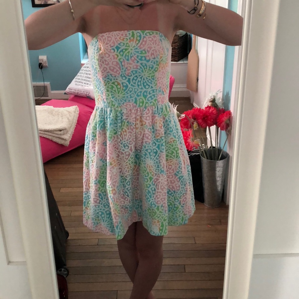 Lilly Pulitzer strapless dress
